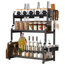 3 Tier Kitchen Spice Rack With utensil holders